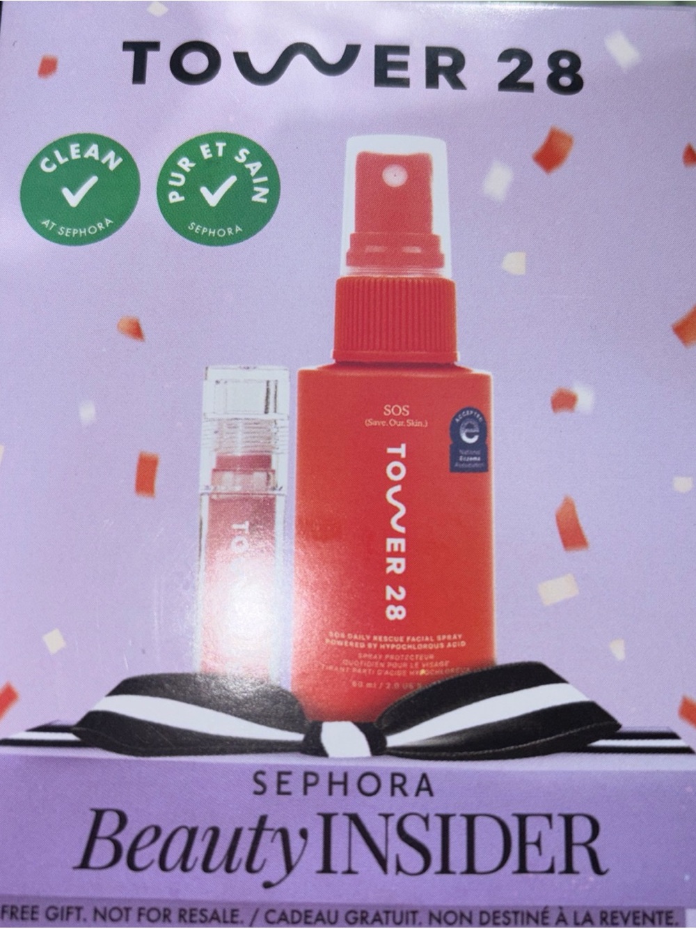 Tower 28 Sephora Beauty Insider Bday 2026 SOS Daily Rescue & Lip Jelly Pistachio